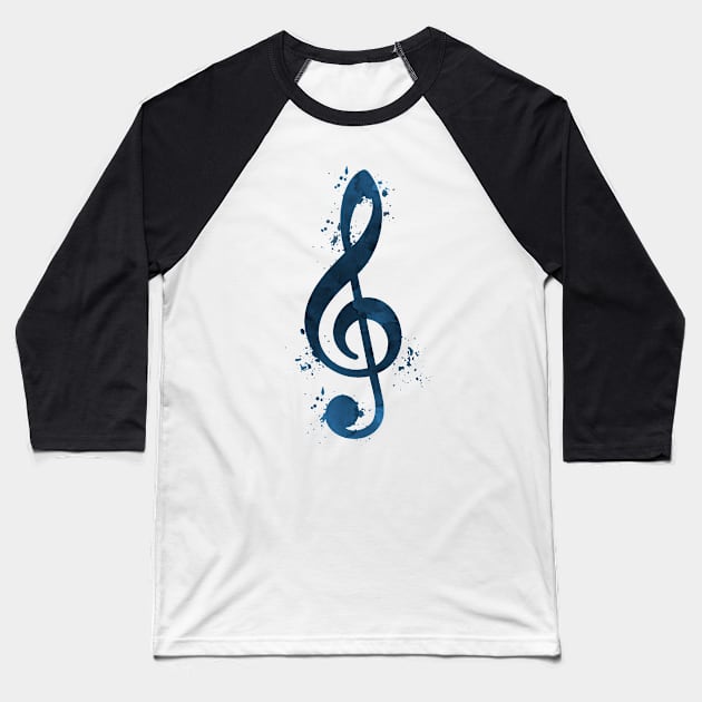 Treble clef Baseball T-Shirt by TheJollyMarten